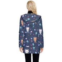 Button Up Hooded Coat  