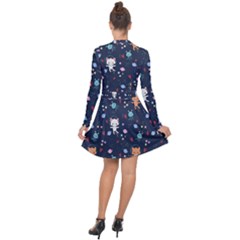 Long Sleeve Panel Dress 