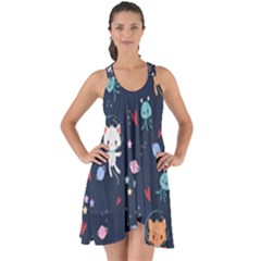 Show Some Back Chiffon Dress 