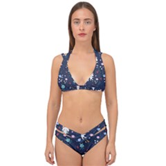 Double Strap Halter Bikini Set 