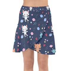 Wrap Front Skirt 