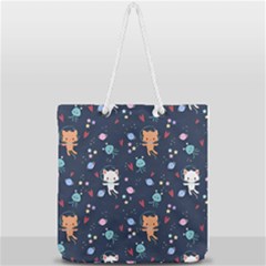 Full Print Rope Handle Tote (Large) 