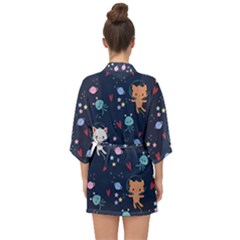Half Sleeve Chiffon Kimono 