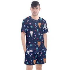 Men s Mesh T-Shirt and Shorts Set 