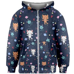 Kids  Zipper Hoodie Without Drawstring 