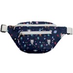 Cute Astronaut Cat With Star Galaxy Elements Seamless Pattern Fanny Pack