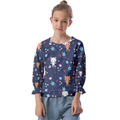 Kids  Cuff Sleeve Top 