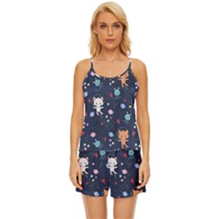 Satin Pajama Short Set 