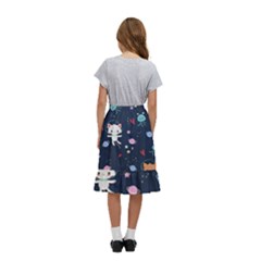 Kids  Ruffle Flared Wrap Midi Skirt 