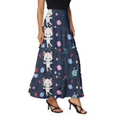 Tiered Ruffle Maxi Skirt 