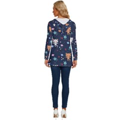 Long Sleeve Drawstring Hooded Top 