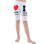 I love French breakfast  Kids  Mid Length Swim Shorts