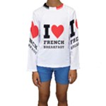 I love French breakfast  Kids  Long Sleeve Swimwear