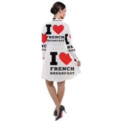 Long Sleeve Chiffon Shirt Dress 