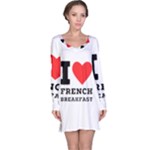 I love French breakfast  Long Sleeve Nightdress