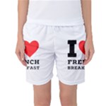 I love French breakfast  Women s Basketball Shorts