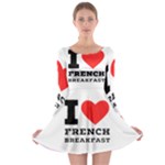 I love French breakfast  Long Sleeve Skater Dress