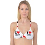 I love French breakfast  Reversible Tri Bikini Top