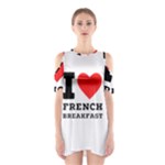 I love French breakfast  Shoulder Cutout One Piece Dress