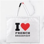 I love French breakfast  Zipper Large Tote Bag