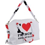 I love French breakfast  Canvas Crossbody Bag