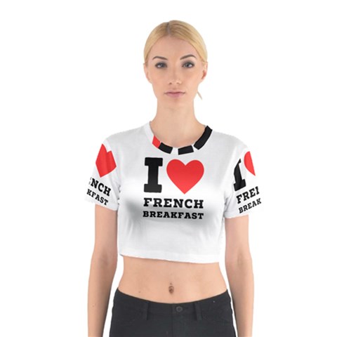 I love French breakfast  Cotton Crop Top from ArtsNow.com