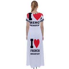 High Waist Short Sleeve Maxi Dress 