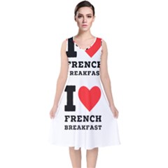 V-Neck Midi Sleeveless Dress  