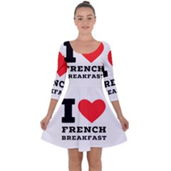 Quarter Sleeve Skater Dress 
