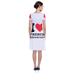 Short Sleeve Front Wrap Dress 