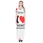 I love French breakfast  Short Sleeve Maxi Dress