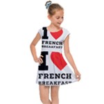 I love French breakfast  Kids  Cap Sleeve Dress