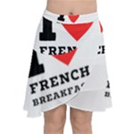 I love French breakfast  Chiffon Wrap Front Skirt