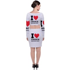 Long Sleeve Crop Top & Bodycon Skirt Set 