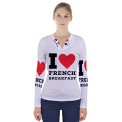 V-Neck Long Sleeve Top 