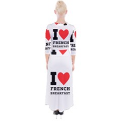 Quarter Sleeve Wrap Maxi Dress 