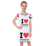 I love French breakfast  Kids  Drop Waist Dress