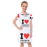 I love French breakfast  Kids  Drop Waist Dress