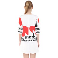 Quarter Sleeve Pocket Dress 