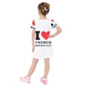 Kids  Short Sleeve Velvet Dress 