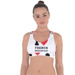 I love French breakfast  Cross String Back Sports Bra