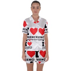Satin Short Sleeve Pajamas Set 