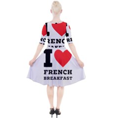 Quarter Sleeve A-Line Dress 