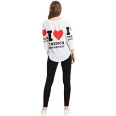 Chiffon Quarter Sleeve Blouse 