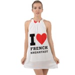 I love French breakfast  Halter Tie Back Chiffon Dress