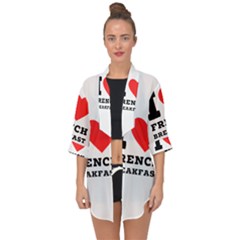 Open Front Chiffon Kimono 