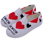 I love French breakfast  Kids  Canvas Slip Ons