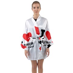 Long Sleeve Satin Kimono 