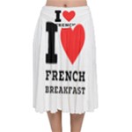 I love French breakfast  Velvet Flared Midi Skirt