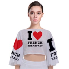 Tie Back Butterfly Sleeve Chiffon Top 